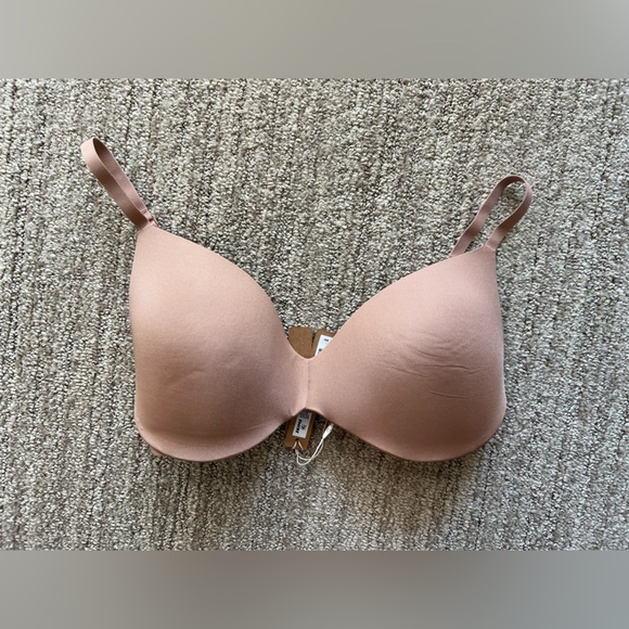 SKIMS Wireless Form Push Up Plunge Bra Sienna 32D NWT - Picture 2 of 5